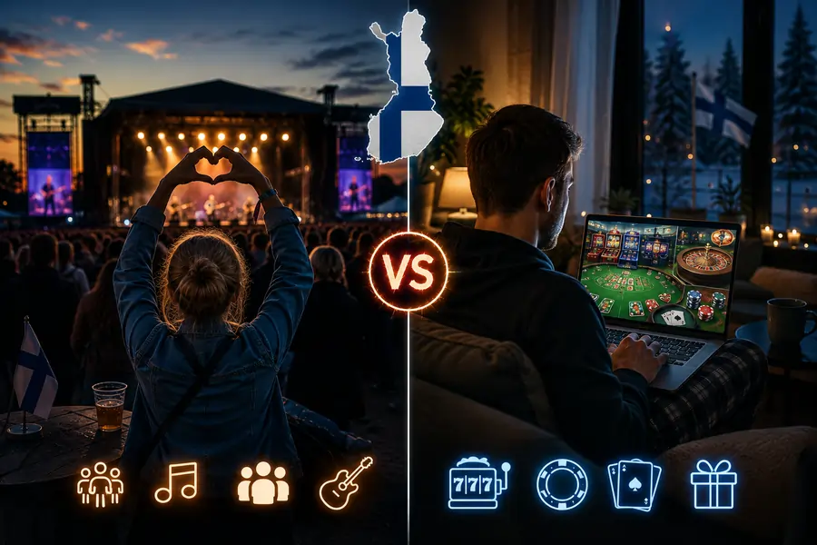 konsertit vs nettikasinot